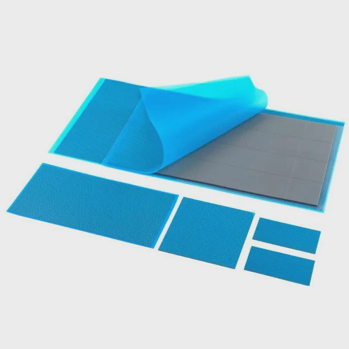 Soft Blue Silicone Thermal Pads for Electronics