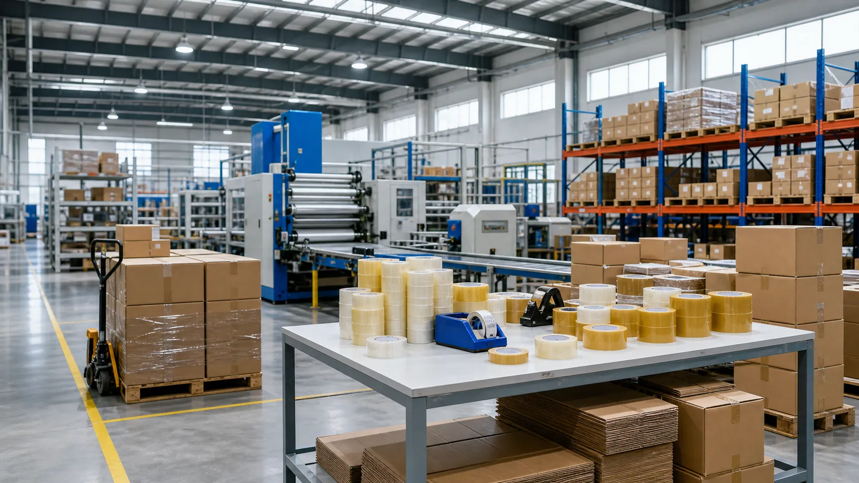 Factory packing and inspection for BOPP tape orders