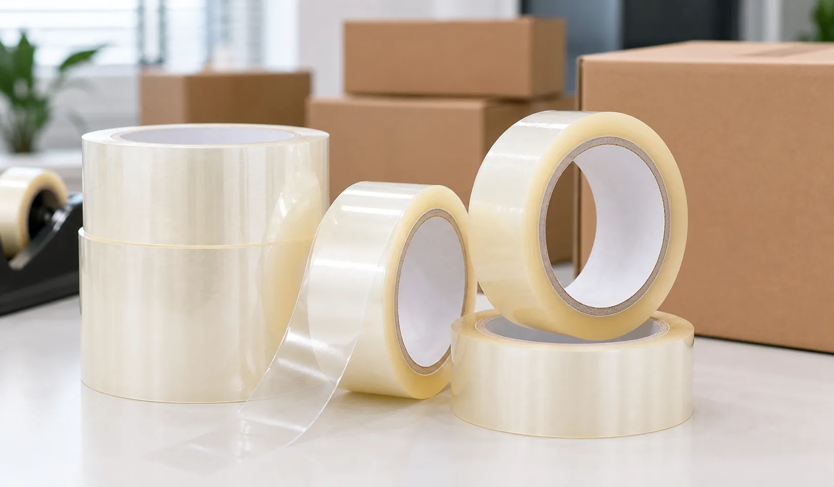 Low noise BOPP tape